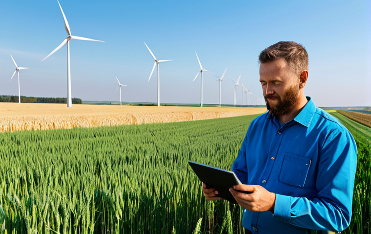 농업경영사 실무 인터뷰 준비 팁 - Agricultural Technology**

"A modern, fully clothed agronomist stands in a field of wheat, examining...