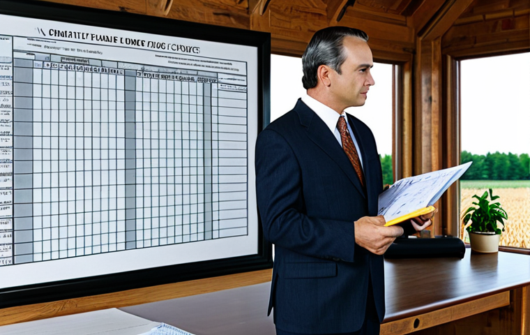 농업경영사와 농업 경영 컨설팅 - **Prompt:** A professional agronomist in a modest outfit, consulting with a farmer in a wheat field,...